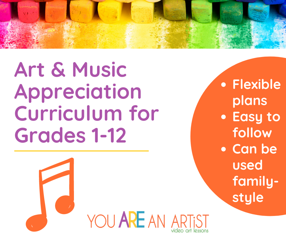 Art and Music Appreciation Homeschool Curriculum for Grades 1-12