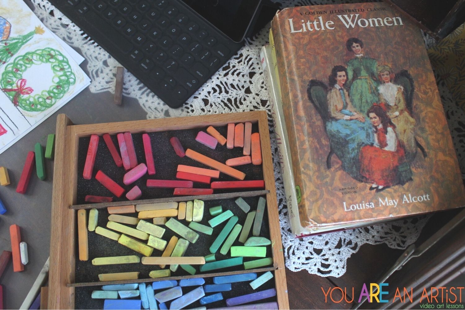 This literature-based Little Women Unit Study For Your Homeschool includes hands on art lessons, Mother Culture and more ideas around the beloved novel.