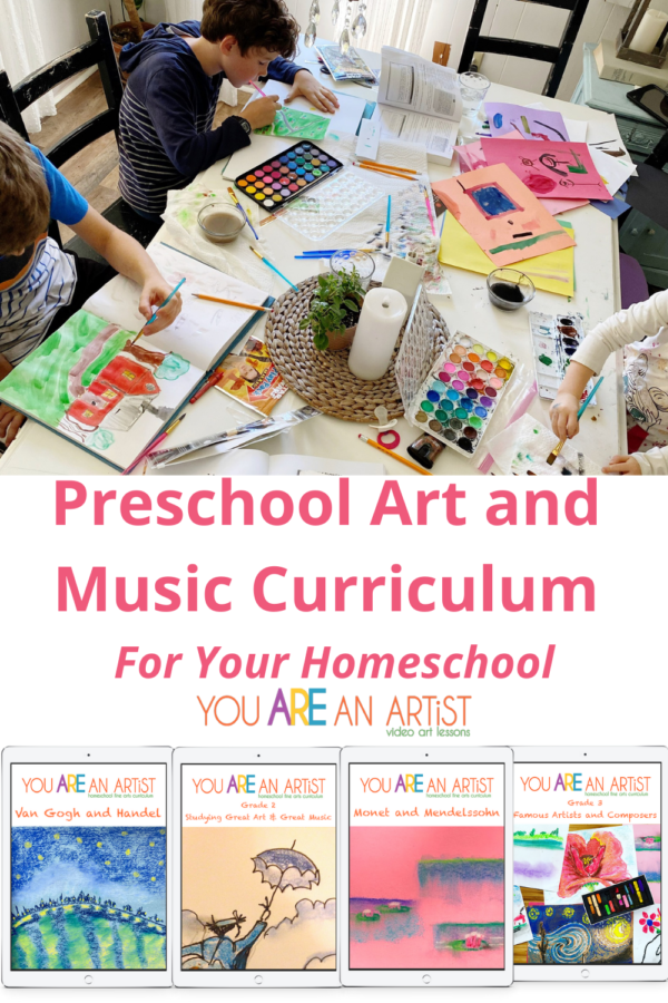 Preschool Art and Music Curriculum For Your Homeschool - You ARE an ARTiST!