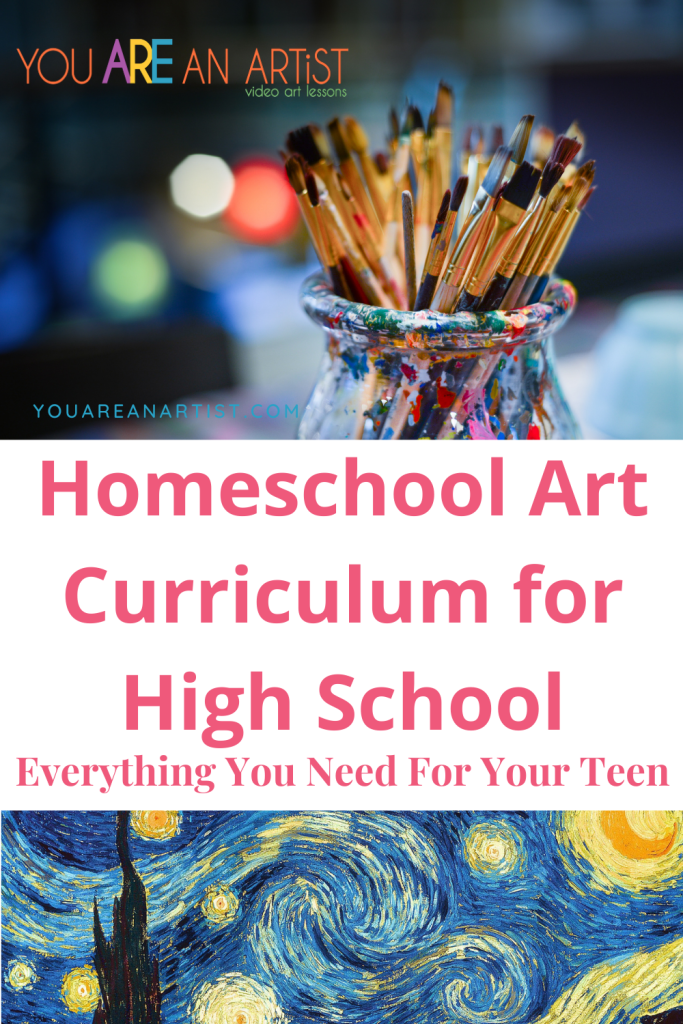 This homeschool art curriculum for high school will give your students a tour of great artists with picture study, art projects and an art credit.