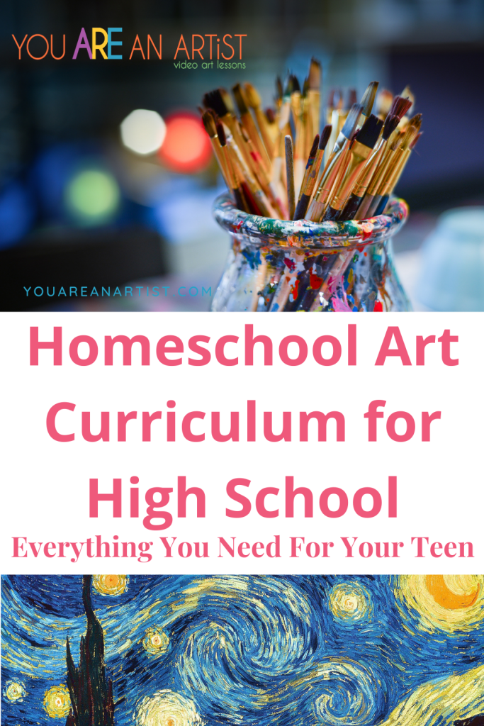 Homeschool Fine Arts Curriculum for Grades 1-12 - You ARE an ARTiST!