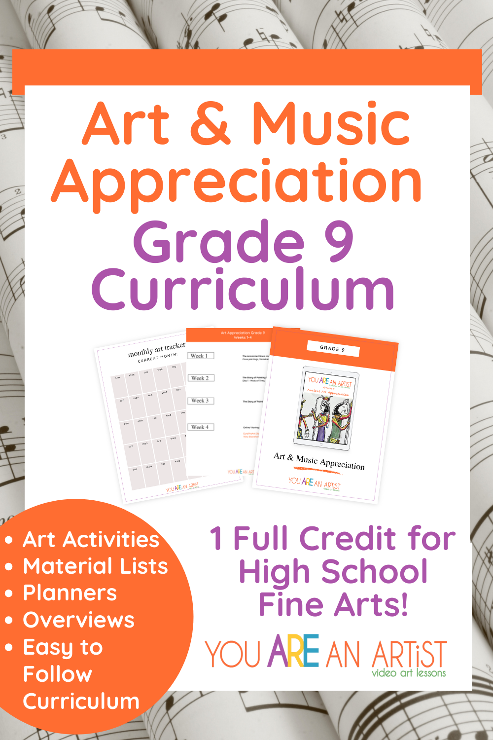 Grade 9 High School Fine Arts Appreciation You ARE an ARTiST!