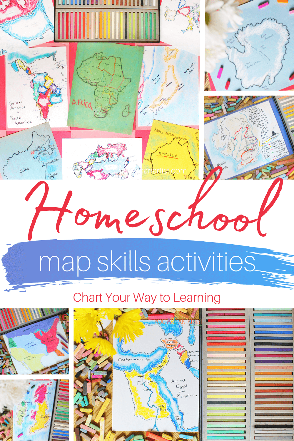 Homeschool Map Skills Activities: Chart Your Way To Learning - You ARE an  ARTiST!