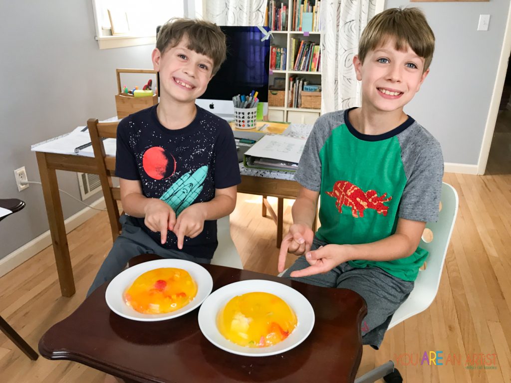 jello model for homeschool cell activities