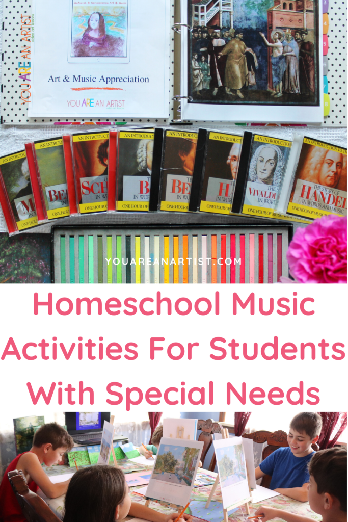 These homeschool music activities are a wonderful fit for students with special needs. Multisensory and appropriate for all reading levels, these activities make learning accessible for all students.