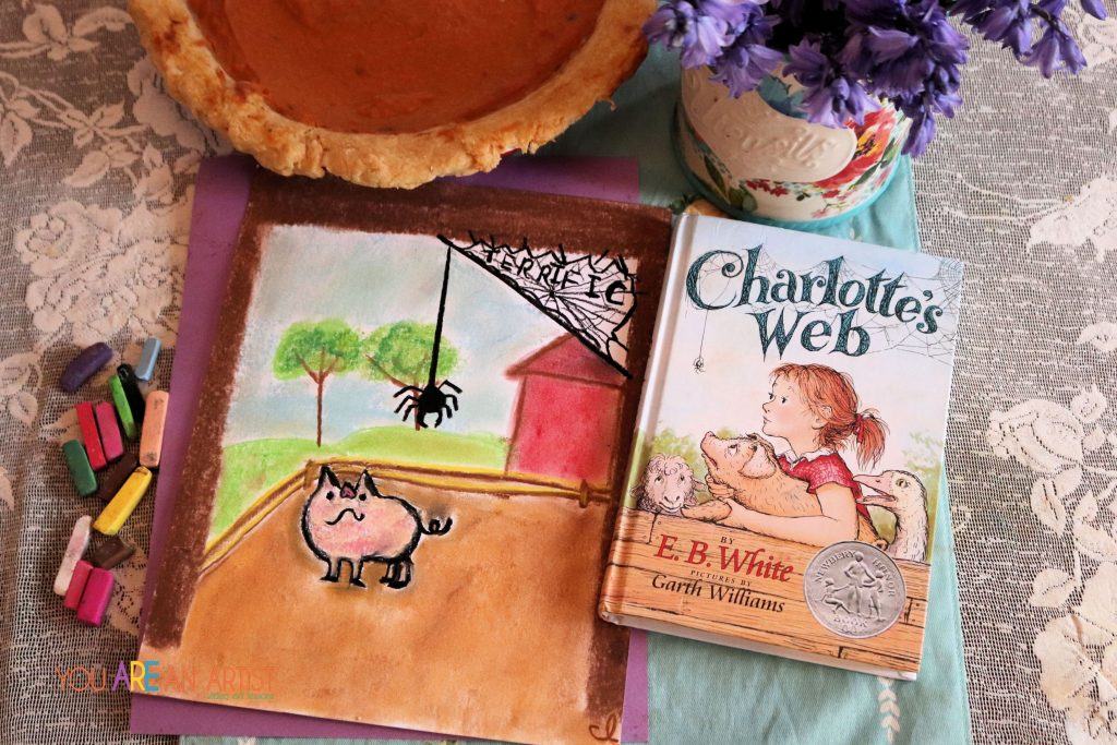 create a Barnyard themed study, while your older artists paint Wilbur! Enjoy a Charlotte's Web Study!