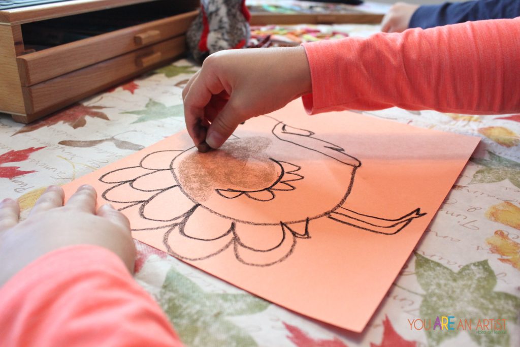 Turkey homeschool art lesson