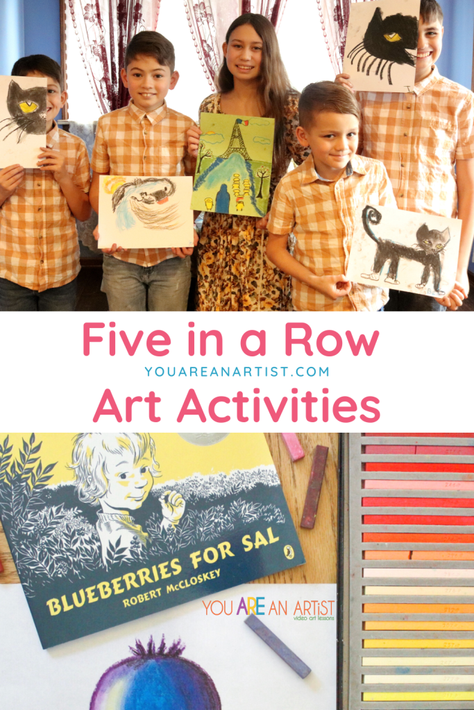 Enjoy this fun collection of Five in a Row art activities. These are a great way to expand your learning with a hands on element to add to your favorite homeschool books.