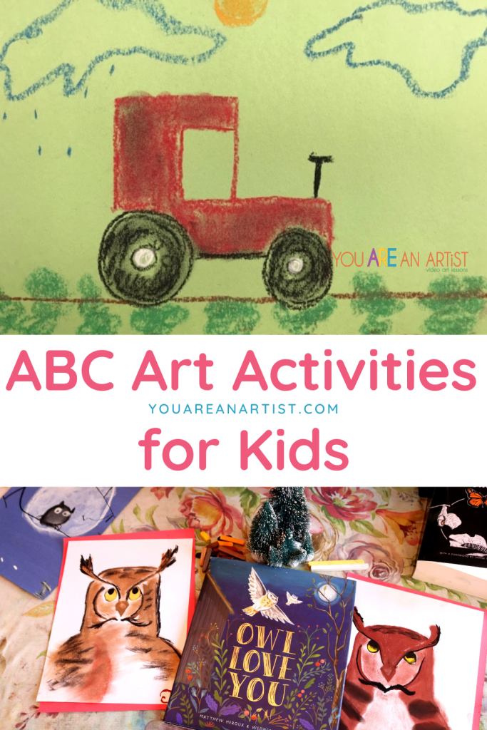 Have fun learning the alphabet with these hands on ABC art activities! It's ABC learning for your preschoolers and youngest learners - with Nana of You ARE an ARTiST!