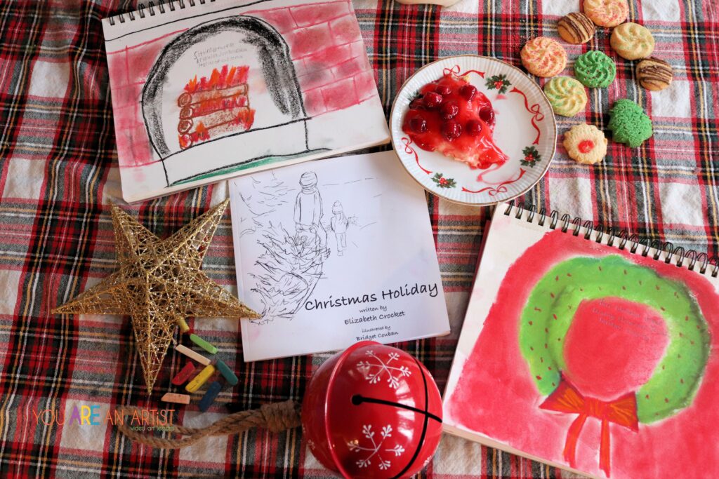 Paint a Christmas Wreath for your Christmas Homeschool