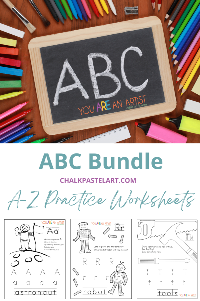 ABC Preschool Practice Worksheets Bundle for homeschool. These A-Z practice worksheets are a fun way for your youngest learners to practice learning and writing the alphabet letters.