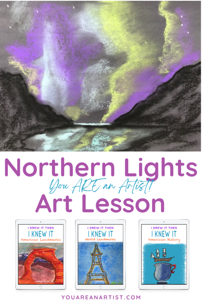 Paint the beautiful northern lights with Nana! I Drew it Then I Knew it American Landmarks