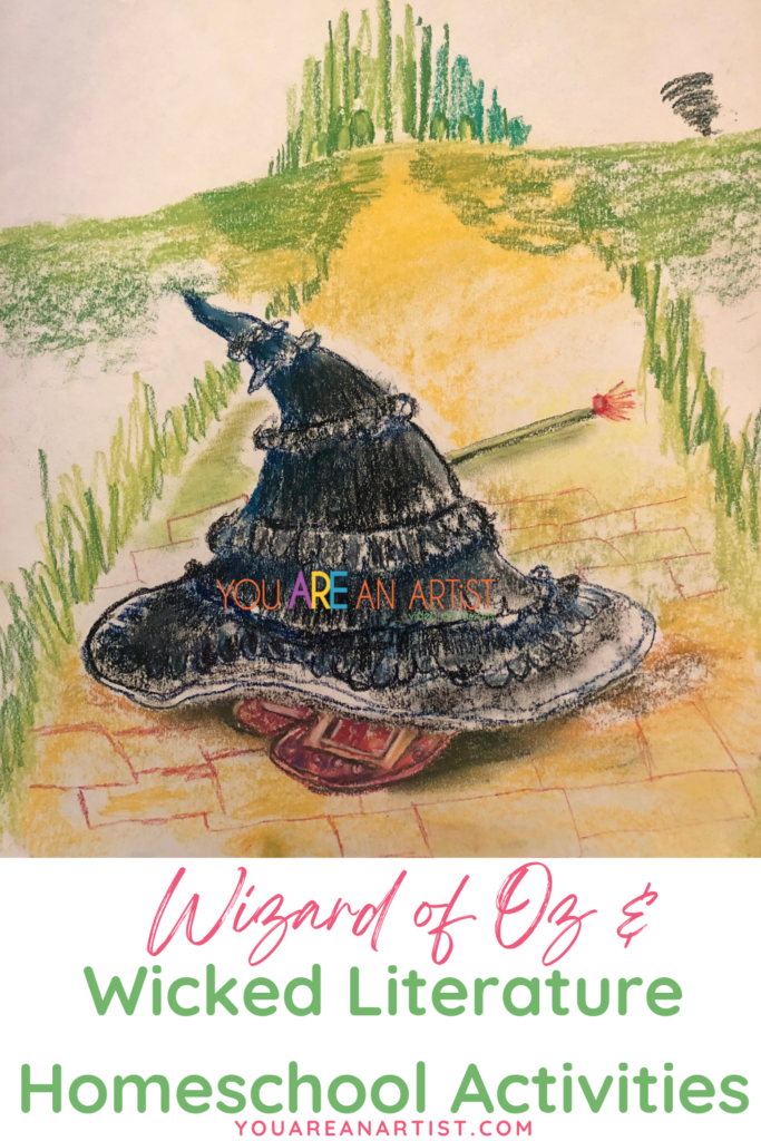 Wicked homeschool activities even the Wizard of Oz would love! Includes art activities to celebrate the movie, book and the Broadway play!