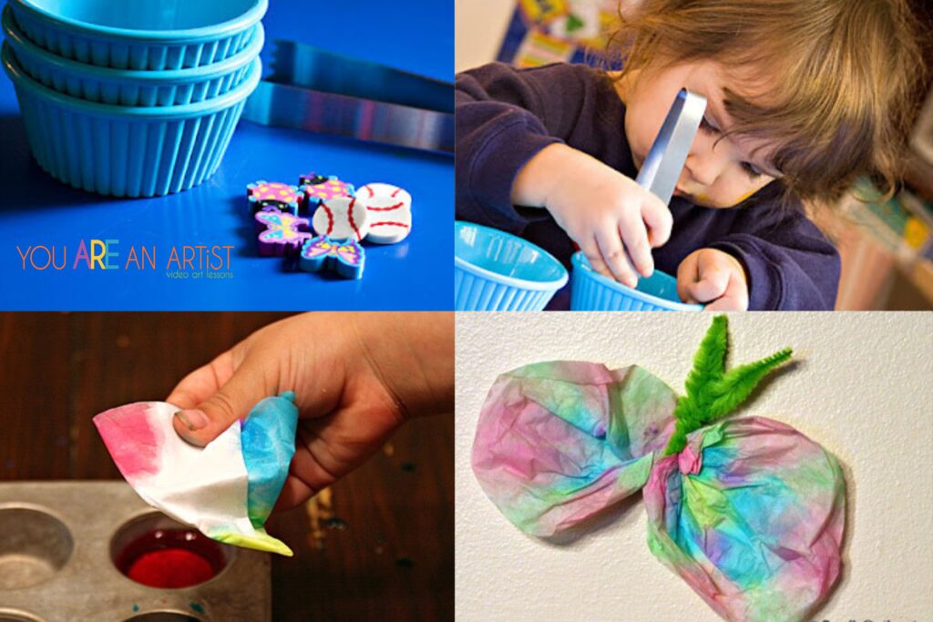 These Letter B art activities for preschoolers include sorting activities, butterfly study, arts, crafts and so much more! We even threw in a few fun games, poems, handwriting practice and more fun! Enjoy these letter B art activities for preschoolers.