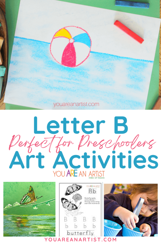 These Letter B art activities for preschoolers include sorting activities, butterfly study, arts, crafts and so much more! We even threw in a few fun games, poems, handwriting practice and more fun! Enjoy these letter B art activities for preschoolers.