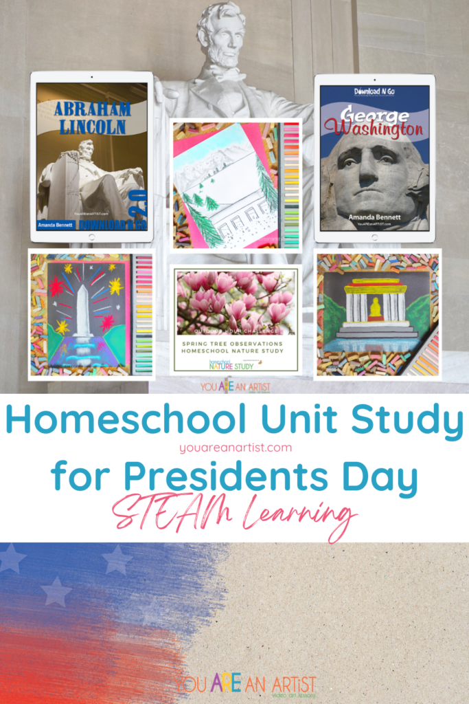 This Homeschool Unit Study For Presidents Day takes a STEAM approach, incorporating history, science, art and nature.