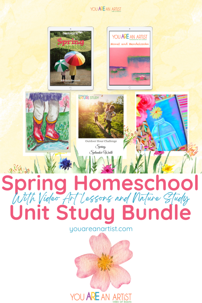 This spring homeschool unit study bundle includes all of the integrated lessons for learning and fun including literature, science, art and more!