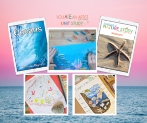 Get ready for an unforgettable learning adventure into the ocean world with our ocean homeschool unit study bundle! Science, art and nature study!