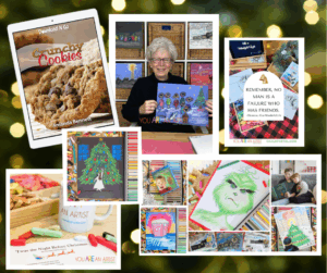 Just add twinkle lights and hot chocolate to this Christmas movies homeschool bundle. There's a video art lesson to match your favorite holiday movies! Simple, stress-free, cozy and fun!